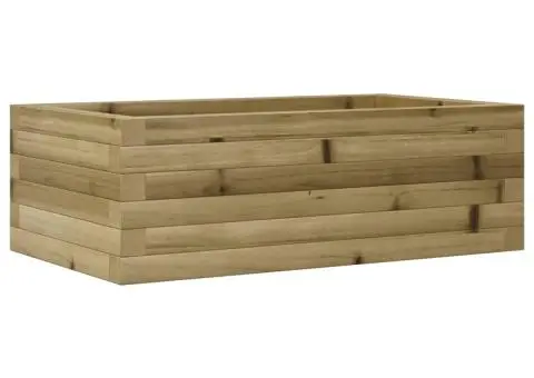 Jardinieră de grădină, 70x40x23 cm, lemn de pin impregnat - 2/5