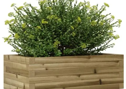 Jardinieră de grădină, 70x40x23 cm, lemn de pin impregnat - 4/5