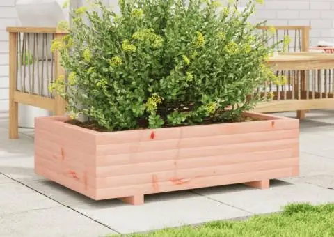 Jardinieră de grădină, 90x60x26,5 cm, lemn masiv Douglas - 3/5