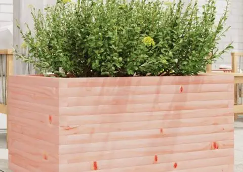 Jardinieră de grădină, 90x60x49,5 cm, lemn masiv Douglas - 1/5