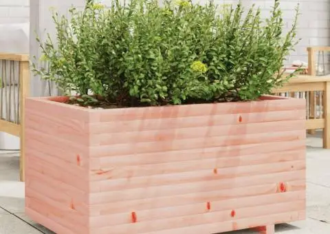 Jardinieră de grădină, 90x60x49,5 cm, lemn masiv Douglas - 3/5