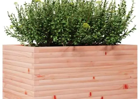 Jardinieră de grădină, 90x60x49,5 cm, lemn masiv Douglas - 4/5