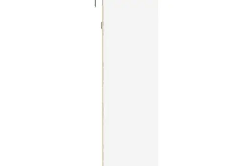 Dulap cu vitrină, alb, 100x15x58 cm, lemn prelucrat - 5/5