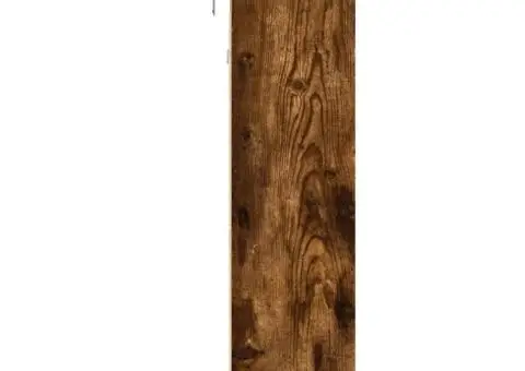 Dulap cu vitrină, stejar fumuriu, 100x15x58 cm, lemn prelucrat - 5/5