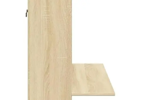 Birou montat pe perete stejar sonoma 105x48x75cm lemn prelucrat - 5/5