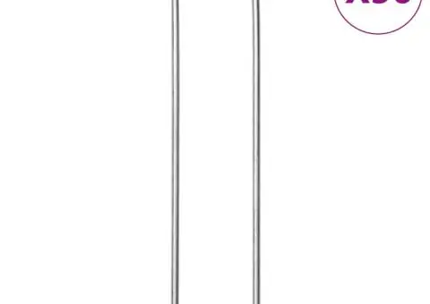 Țăruși de pământ în formă de U 50 buc. 15x3,5cm oțel galvanizat - 1/5