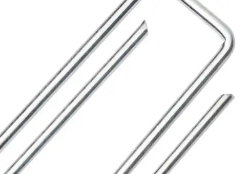 Țăruși de pământ în formă de U 50 buc. 20x3,5cm oțel galvanizat - 4/5