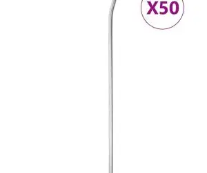 vidaXL Țăruși de cort, 50 buc., 23 cm, Ø5 mm, oțel galvanizat
