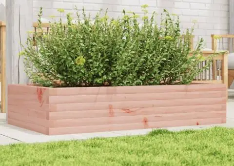 Jardinieră de grădină, 110x60x23 cm, lemn masiv Douglas - 1/5