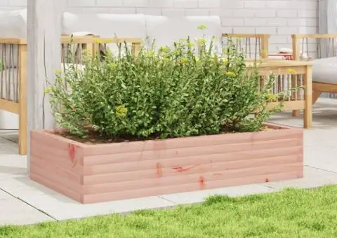 Jardinieră de grădină, 110x60x23 cm, lemn masiv Douglas - 3/5