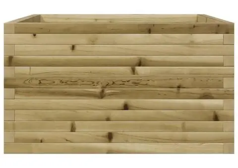 Jardinieră de grădină, 80x80x45,5 cm, lemn de pin impregnat - 5/5