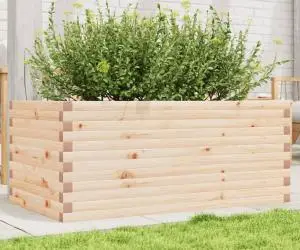 vidaXL Jardinieră de grădină, 110x60x45,5 cm, lemn masiv de pin