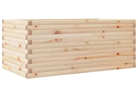 Jardinieră de grădină, 110x60x45,5 cm, lemn masiv de pin - 2/5