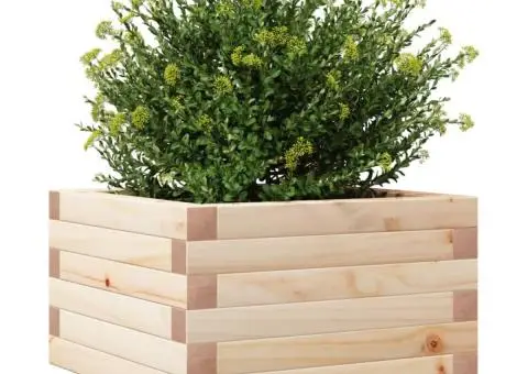 Jardinieră de grădină, 40x40x26,5 cm, lemn masiv de pin - 4/5