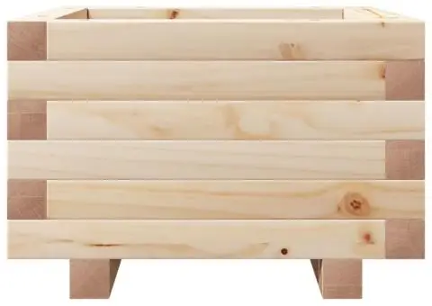 Jardinieră de grădină, 40x40x26,5 cm, lemn masiv de pin - 5/5