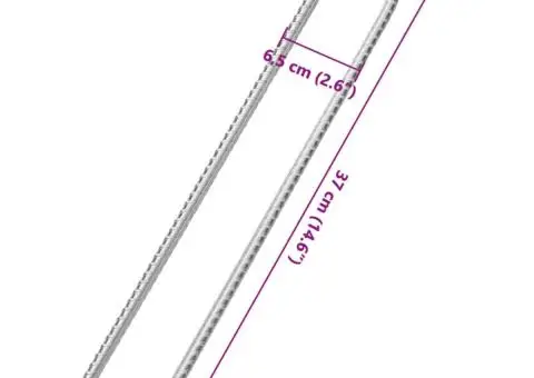 Țăruși de cort, 6 buc., 37 cm, Ø10 mm, oțel galvanizat - 5/5