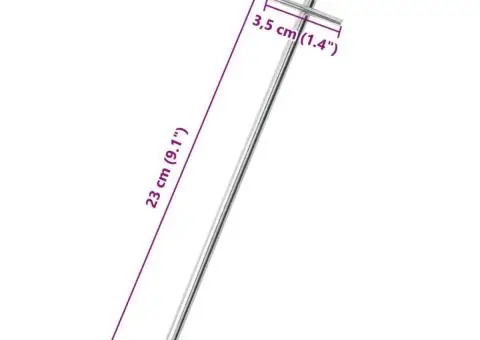 Țăruși de cort, 24 buc., 23 cm, Ø6 mm, oțel galvanizat - 5/5