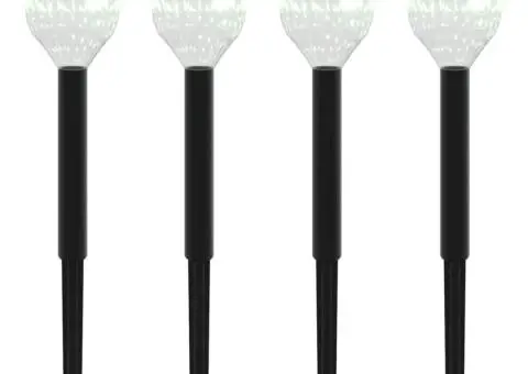 Lămpi solare alei cu țăruși de pământ 4 buc., alb cald și RGB - 2/5