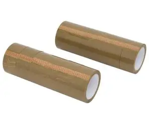 vidaXL Bandă adezivă de ambalare, 12 buc., maro, 48 mm x 66 m