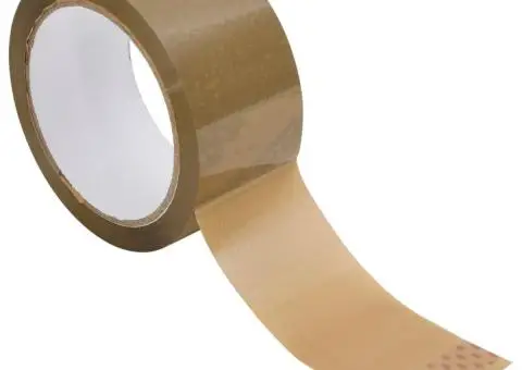 Bandă adezivă de ambalare, 12 buc., maro, 48 mm x 66 m - 3/5