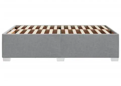 Cadru de pat fără saltea, gri deschis, 120x200 cm, textil - 5/5