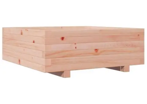 Jardinieră de grădină, 70x70x26,5 cm, lemn masiv Douglas - 2/5