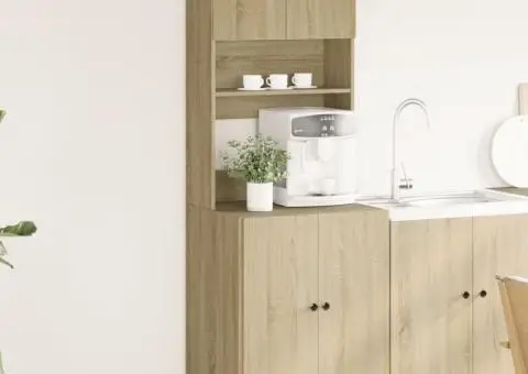 Dulap de bucătărie, stejar Sonoma, 60x50x180 cm, lemn prelucrat - 1/5