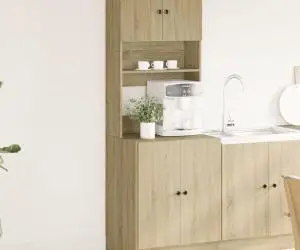 vidaXL Dulap de bucătărie, stejar Sonoma, 60x50x180 cm, lemn prelucrat