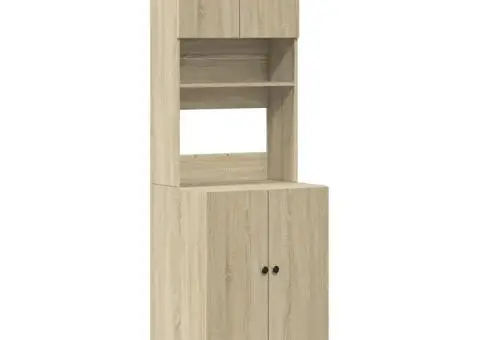 Dulap de bucătărie, stejar Sonoma, 60x50x180 cm, lemn prelucrat - 2/5
