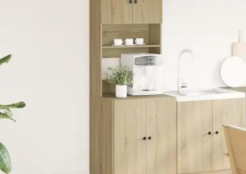 Dulap de bucătărie, stejar Sonoma, 60x50x180 cm, lemn prelucrat - 3/5