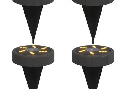 Lămpi solare cu țăruși de sol pentru exterior, 4 buc. alb cald - 2/5