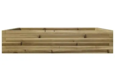 Jardinieră de grădină, 110x110x23 cm, lemn de pin impregnat - 5/5