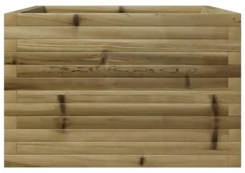 Jardinieră de grădină, 70x70x45,5 cm, lemn de pin impregnat - 5/5