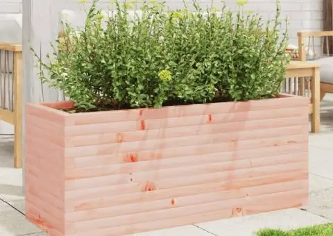 Jardinieră de grădină, 110x40x45,5 cm, lemn masiv Douglas - 3/5