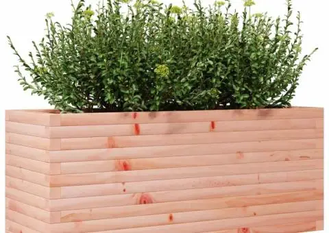 Jardinieră de grădină, 110x40x45,5 cm, lemn masiv Douglas - 4/5