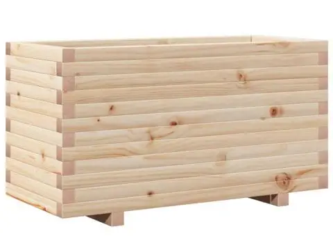 Jardinieră de grădină, 90x40x49,5 cm, lemn masiv de pin - 2/5