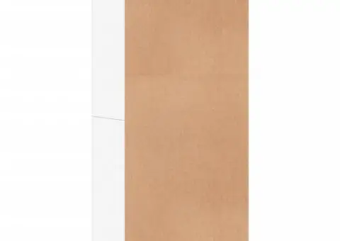 Pantofar, alb, 80 x 39 x 178 cm, PAL - 5/5