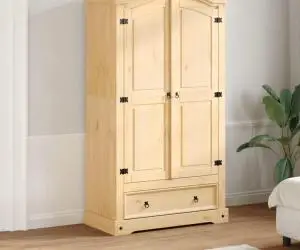 vidaXL Șifonier „Corona”, 102x52x186 cm, lemn masiv de pin