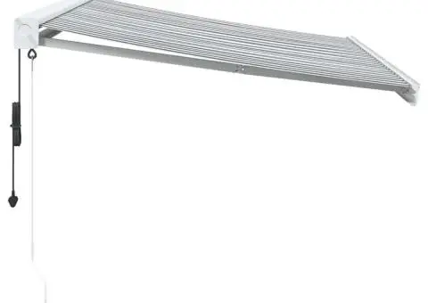 Copertină retractabilă antracit/alb, 3,5x2,5 m, textil/aluminiu - 3/5