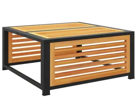 Masă de grădină, 68x68x30 cm, lemn masiv de acacia - 2/5