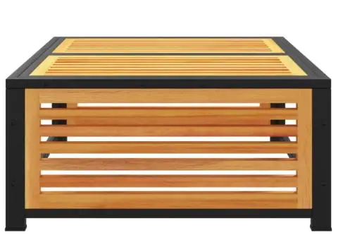 Masă de grădină, 68x68x30 cm, lemn masiv de acacia - 4/5