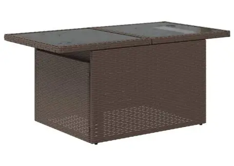 Set canapele de grădină cu perne, 6 piese, maro, poliratan - 5/5