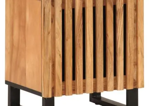 Noptieră, 40x34x46 cm, lemn masiv de acacia - 1/5