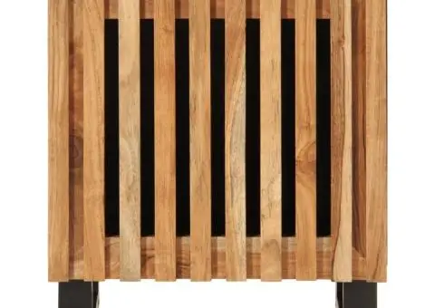 Noptieră, 40x34x46 cm, lemn masiv de acacia - 3/5