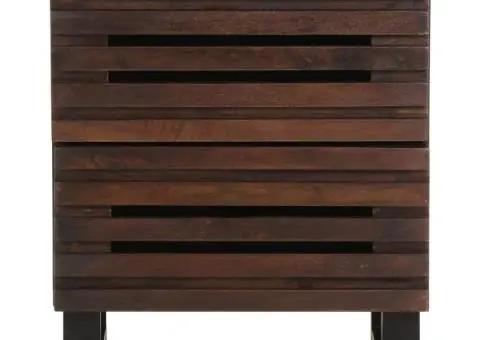 Noptieră, 40x34x46 cm, lemn masiv de mango - 3/5