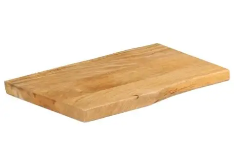 Blat masă cu margini naturale, 70x40x2,5 cm, lemn masiv mango - 2/5