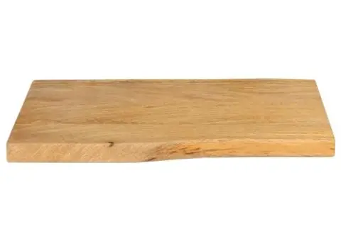 Blat masă cu margini naturale, 70x40x2,5 cm, lemn masiv mango - 3/5