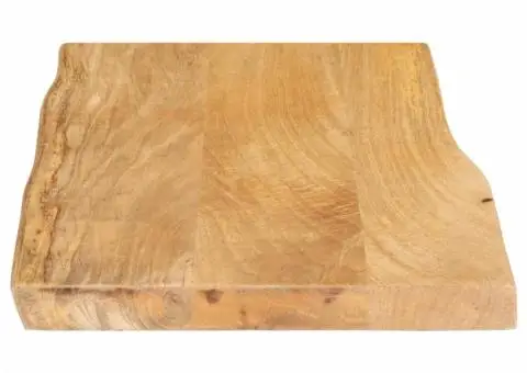 Blat masă cu margini naturale, 70x40x2,5 cm, lemn masiv mango - 4/5