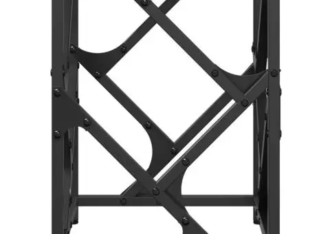 Măsuță de cafea, blat din sticlă negră, 30x30x41 cm, oțel - 5/5