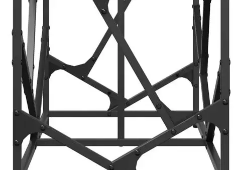 Măsuță de cafea blat din sticlă transparentă 78,5x40x41 cm oțel - 5/5